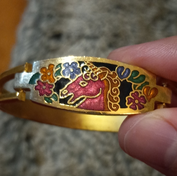 Vtg unicorn cuff bracelet - Picture 13 of 13